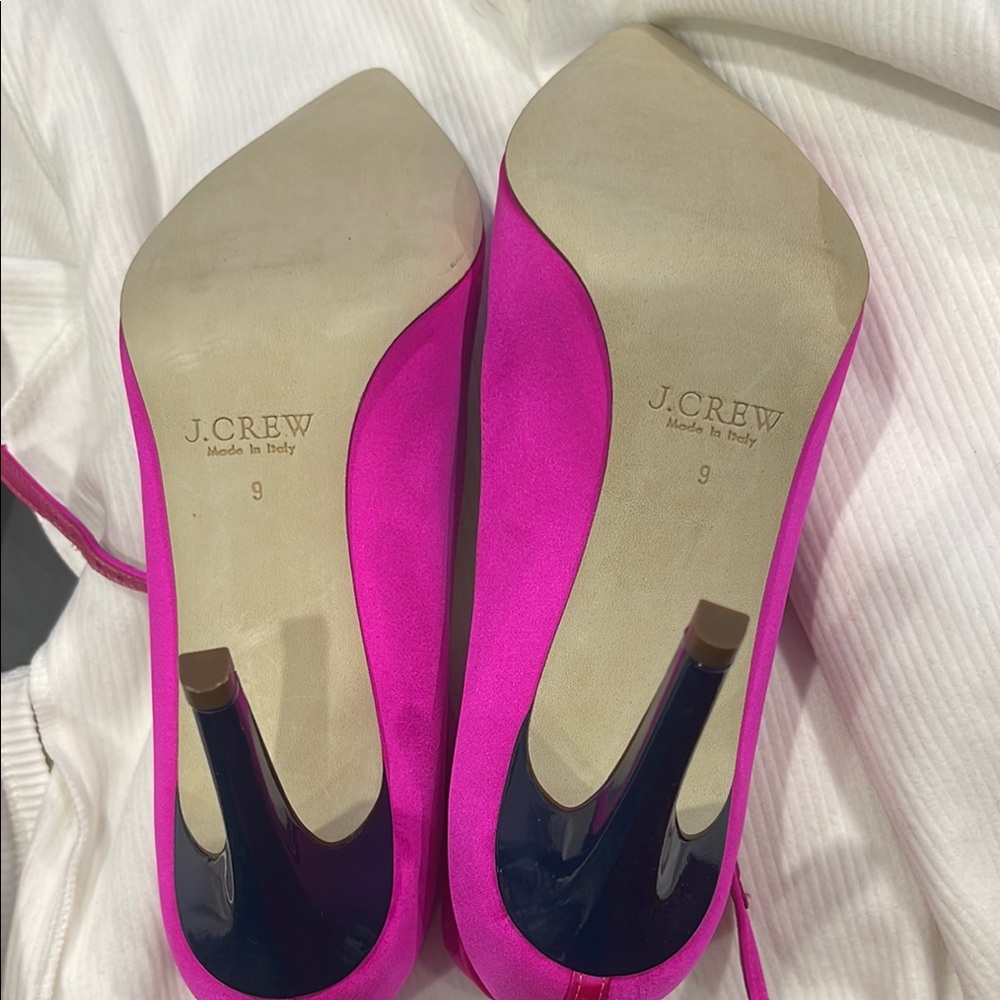J. Crew Pink Heels Elegant Design